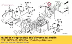 Ici, vous pouvez commander le couvercle, borne de batterie auprès de Honda , avec le numéro de pièce 32412HN8650: