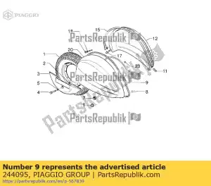 Piaggio Group 244095 embalagem - Lado inferior