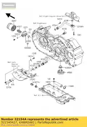 Qui puoi ordinare tubo, carter-missione c vn200 da Kawasaki , con numero parte 321540427: