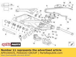 Aprilia AP9100435, Os?ona ?a?cucha, OEM: Aprilia AP9100435