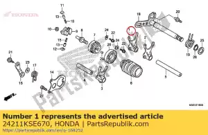 Honda 24211KSE670 widelec, r. zmiana biegu - Dół