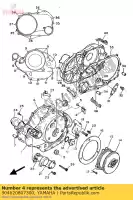 904620807300, Yamaha, braçadeira (4x7) yamaha xv virago 1000, Novo