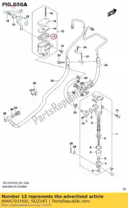 Suzuki 6966701H00 diaphragme - La partie au fond