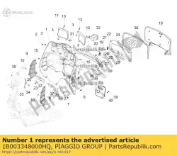 Tutaj możesz zamówić gep? Kfach od Piaggio Group , z numerem części 1B003348000HQ: