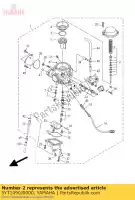 5YT1490J0000, Yamaha, set di aghi yamaha yfm 350 2004 2005 2006 2007 2008 2009 2010 2011 2012 2013, Nuovo