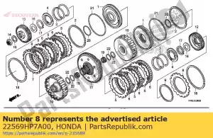 honda 22569HP7A00 plate b, clutch end (2.7mm) - Bottom side