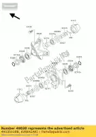 490301088, Kawasaki, hub, fr kawasaki klf300 300 , Novo