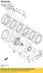 Here you can order the rod,clutch from Suzuki, with part number 2311024F00: