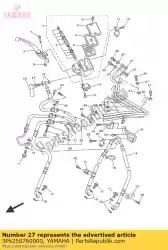 Tutaj możesz zamówić uchwyt, przewód hamulcowy 2 od Yamaha , z numerem części 3P6258760000: