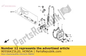 honda 90556KZ3L20 rondelle, lisse - La partie au fond