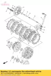 Ici, vous pouvez commander le tige, pousser 1 auprès de Yamaha , avec le numéro de pièce 3D7163560000: