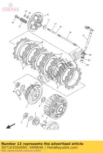 yamaha 3D7163560000 tige, pousser 1 - La partie au fond