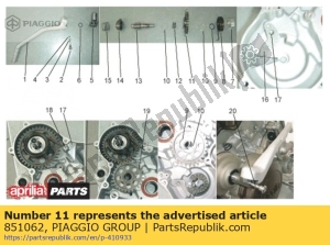 aprilia 851062 gear - Bottom side