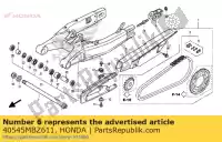 40545MBZ611, Honda, conjunto de articulación, cadena de transmisión (daido) honda cb cbf cbr 600 1998 2000 2001 2002 2003 2004 2005 2006 2007 2008 2009 2010 2011 2012 2013, Nuevo