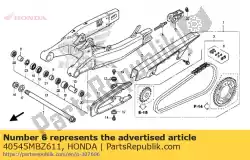 Aquí puede pedir conjunto de articulación, cadena de transmisión (daido) de Honda , con el número de pieza 40545MBZ611: