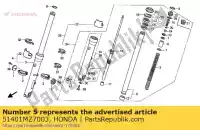 51401MZ7003, Honda, primavera, garfo fr honda vfr  f vfr750f 750 , Novo