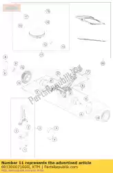 Qui puoi ordinare pistone cpl. D = 105 gr. Ii da KTM , con numero parte 69130007100II: