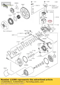 Kawasaki 132800822 supporto, interruttore magnetico - Il fondo