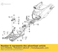 62119500AI, Piaggio Group, S.plug drzwi malowane     , Nowy