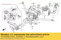 53100GE2760, Honda, komp. rur., r. uchwyt kierownicy honda nsr s (p) netherlands / bel 50 1989 1993 1994, Nowy