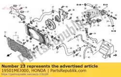 Aqui você pode pedir o mangueira, r. Termostato em Honda , com o número da peça 19501MEJ000: