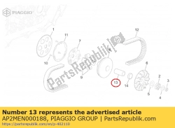 Aprilia AP2MEN000188, Krzak, OEM: Aprilia AP2MEN000188