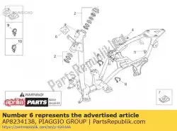 Aquí puede pedir soporte de placa de Piaggio Group , con el número de pieza AP8234138: