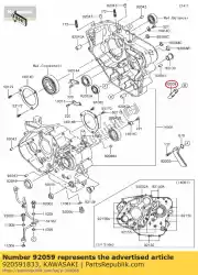 Qui puoi ordinare tubo kl500-a1 da Kawasaki , con numero parte 920591833: