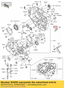 kawasaki 920591833 tubo kl500-a1 - Il fondo