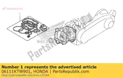 Qui puoi ordinare kit guarnizioni a (componenti) da Honda , con numero parte 06111KTW901: