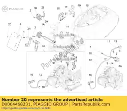 Ici, vous pouvez commander le agrafe auprès de Piaggio Group , avec le numéro de pièce D9004468231: