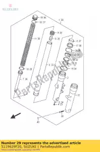 suzuki 5119629F20 pier?cie? t?okowy - Dół