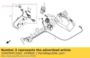 honda 32405MFLD00 cable, arranque y tierra - Lado inferior