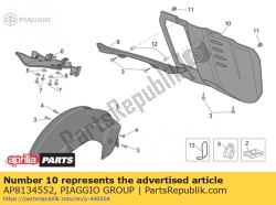 Aprilia AP8134552, Kuip deel zwart, OEM: Aprilia AP8134552