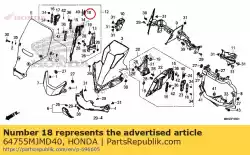 Here you can order the spg lever from Honda, with part number 64755MJMD40: