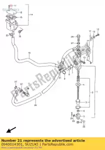 suzuki 0940014301 braçadeira - Lado inferior