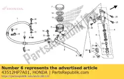geen beschrijving beschikbaar op dit moment van Honda, met onderdeel nummer 43512HP7A01, bestel je hier online: