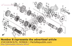 Tutaj możesz zamówić ko? Nierz, 24mm od Honda , z numerem części 23432KSC670: