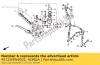 45125MW4003, Honda, comp. mangueira, fr. freio honda rvf 750 1994 1995 1996, Novo