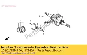 Honda 13101GGM900 piston - Bottom side