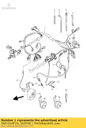 Ici, vous pouvez commander le faisceau, câblage auprès de Suzuki , avec le numéro de pièce 3661010F10:
