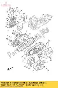 yamaha 93306007Y100 bearing - Bottom side