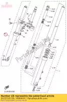 2UJ2310330, Yamaha, Gruppo forcella anteriore (dx) yamaha xv250 virago 250 , Nuovo