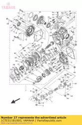 Aquí puede pedir sello de aceite de Yamaha , con el número de pieza 1CTE511B1000: