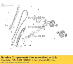 Aquí puede pedir tornillo especial m6x18 de Piaggio Group , con el número de pieza 857476: