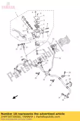 Ici, vous pouvez commander le flexible, frein 2 auprès de Yamaha , avec le numéro de pièce 1HPF58730000: