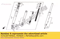 51422KTW902, Honda, titolare, fr. asse honda sh i  a sh300 sh300a 300 , Nuovo