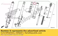 51415MGE003, Honda, cespuglio, cursore honda vfr  f crosstourer x dtc fd xd dct vfr1200fa vfr1200fda vfr1200f vfr1200fd vfr1200x vfr1200xd vfr1200xa 1200 , Nuovo