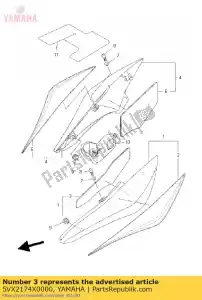 yamaha 5VX2174X0000 apagador - Lado inferior