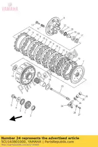 yamaha 5CU163801000 zespó? d?wigni pchania - Dół